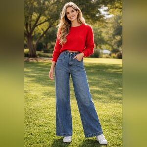 UNIVERSAL THREAD High Rise Wide Leg Blue Jeans 10L